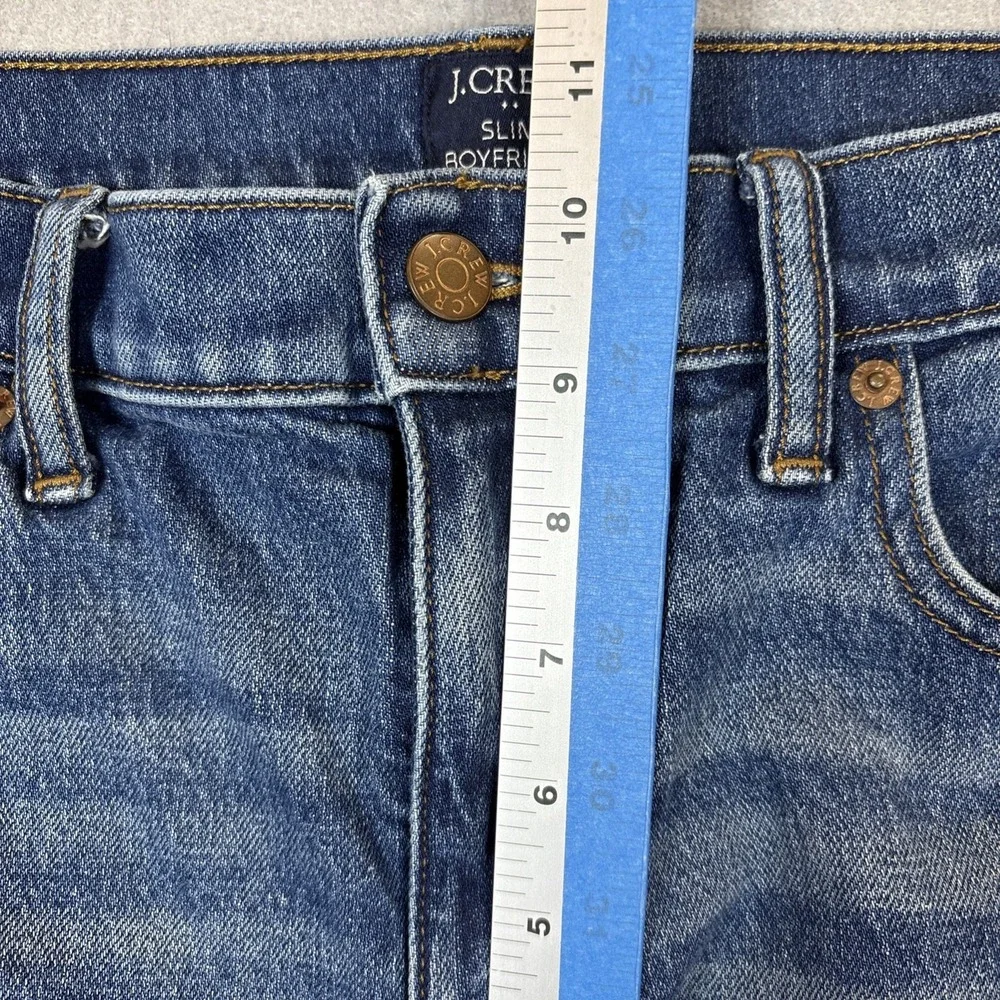 J. Crew Women's Size‎ 29 Slim Boyfriend Straight Leg Jeans Cropped Raw Hem